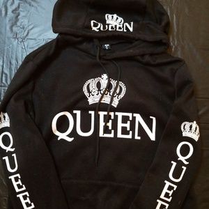 Black lightweight hooded sweatshirt